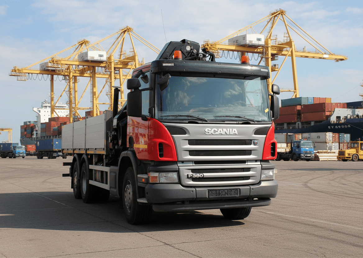 Кран-манипулятор Scania